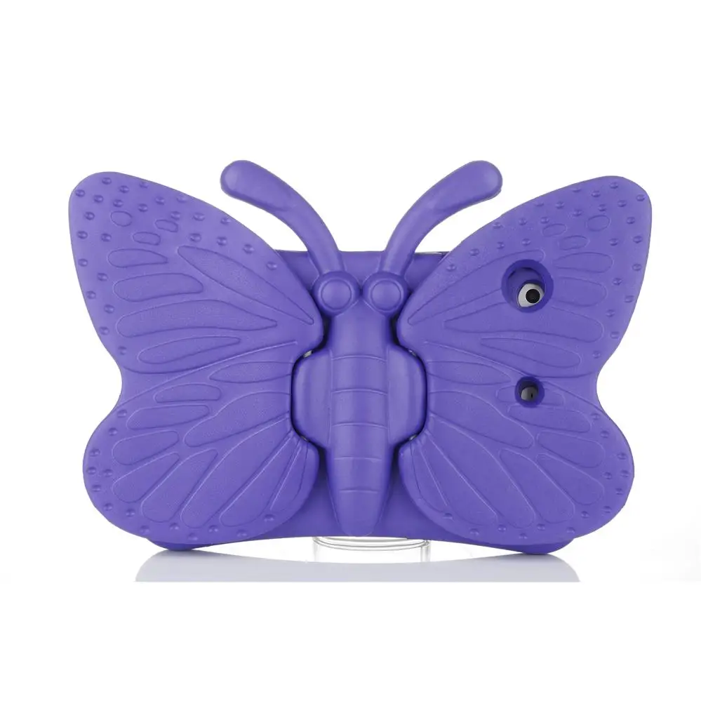 Purple XSKEMP защитный чехол для планшета для Apple, iPad 9,7 A1893 A1954 Дети Безопасность противоударный бабочка EVA чехол - Цвет: Purple