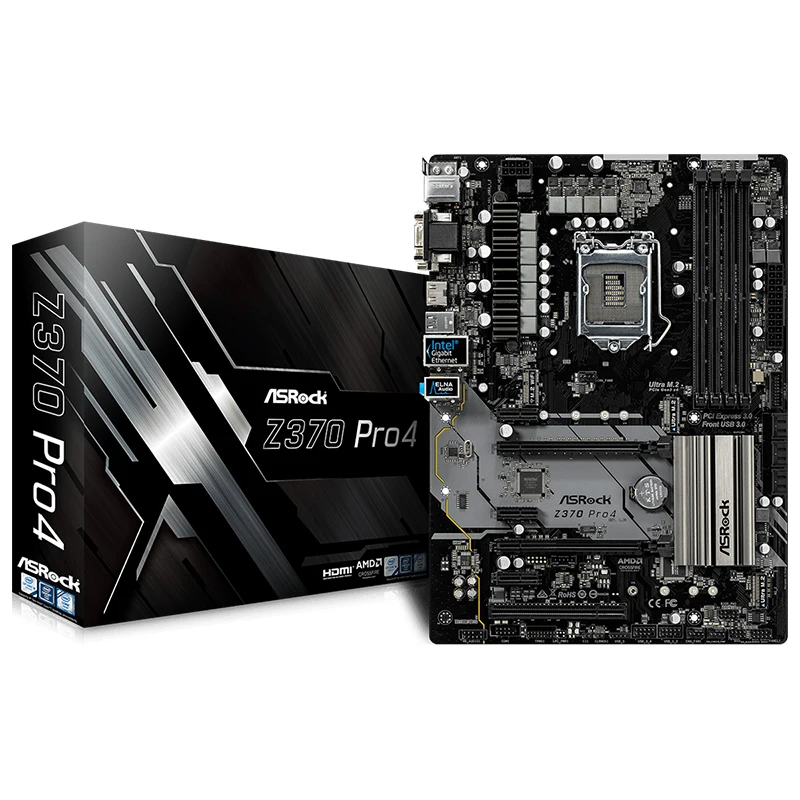 

ASROCK Z370 Pro4 supports DDR4 memory 1151 interface