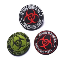 3D Embroidery armband Loop And Hook Zombie Outbreak Response Team Embroidery armband tactical team Chest Patch outbreak