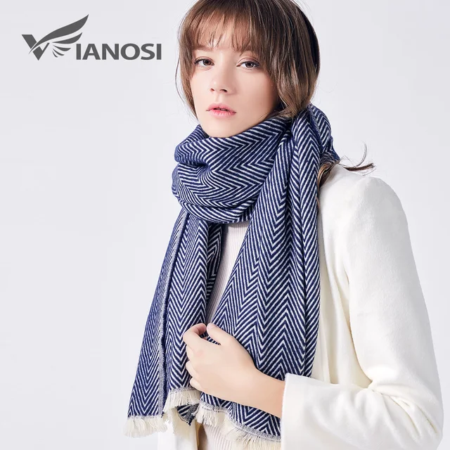 VIANOSI Famous Brand Winter Scarf Women sjaal Cotton cape Thicken Warm Soft Shawls Mujer Fashion bandana VA210