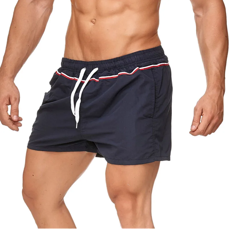 Hot Product Summer casual shorts men striped men's sportswear shorts jogging pants breathable pants board shorts man drop shipping