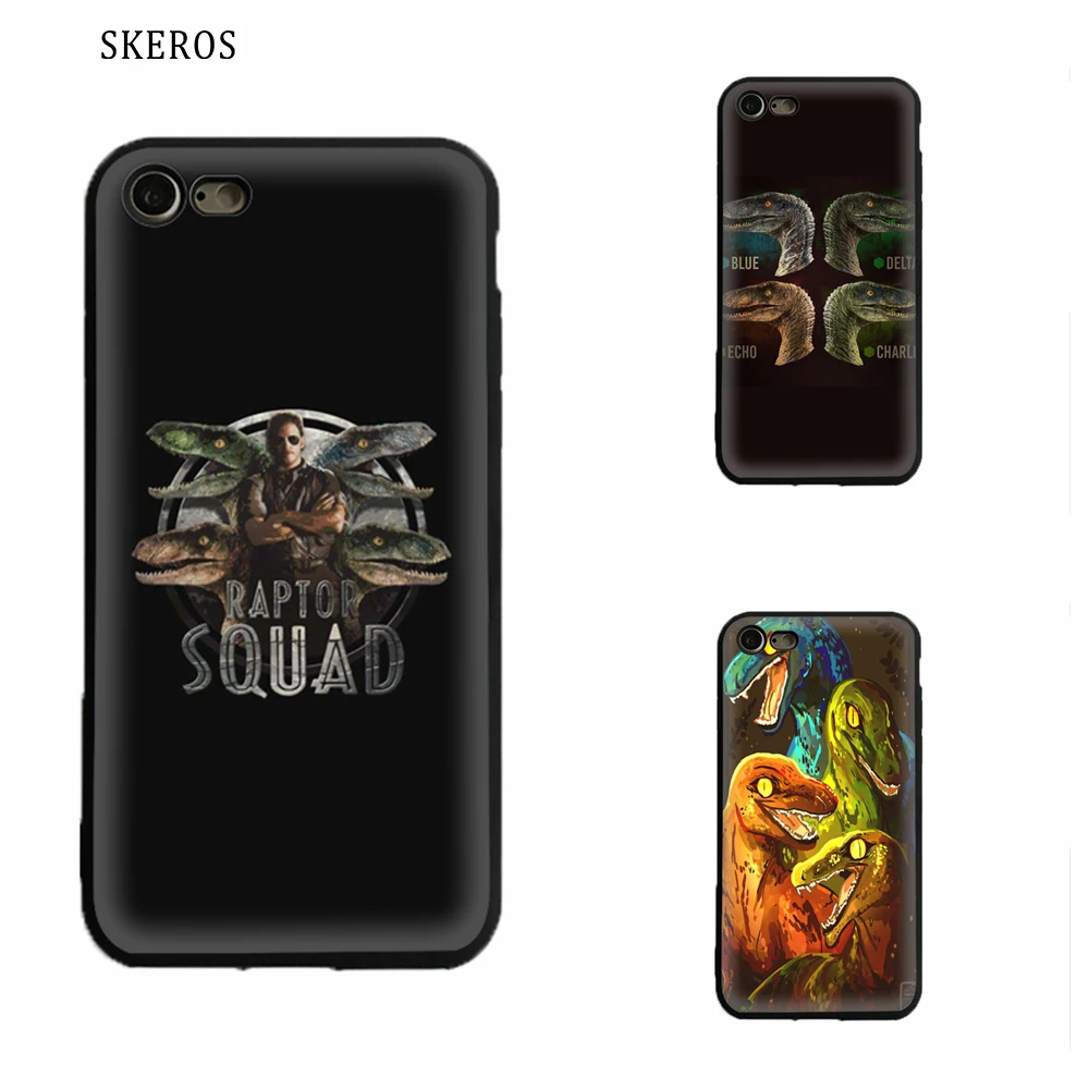 SKEROS Raptor Squad Jurassic World Silicone Phone Soft For Apple Iphone X 5 5S Se 6 6S 7 8 Plus #ua345 |