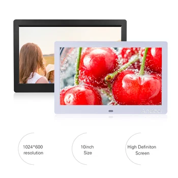 

Andoer 10 Inch 1024*600 Ips Photo Frame Digital Remote Control Electronic Album With Mp3 Mp4 Clock /alarm Clock/ Calendar