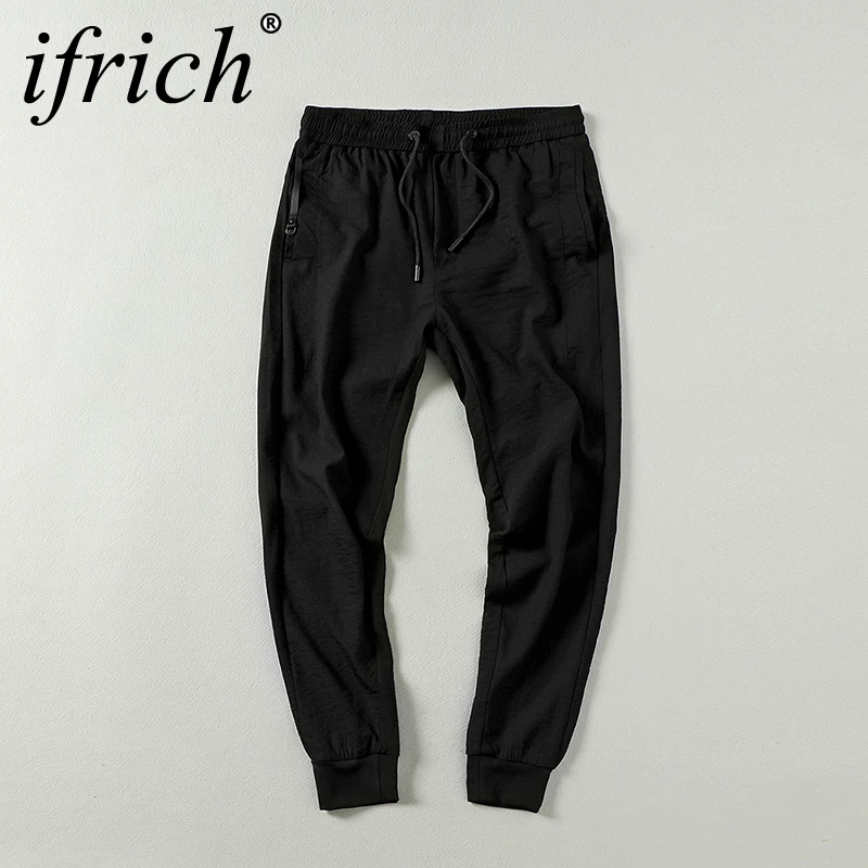 Spring Mens Fitness Sweatpants Pants Male Bodybuilding Gyms Workout