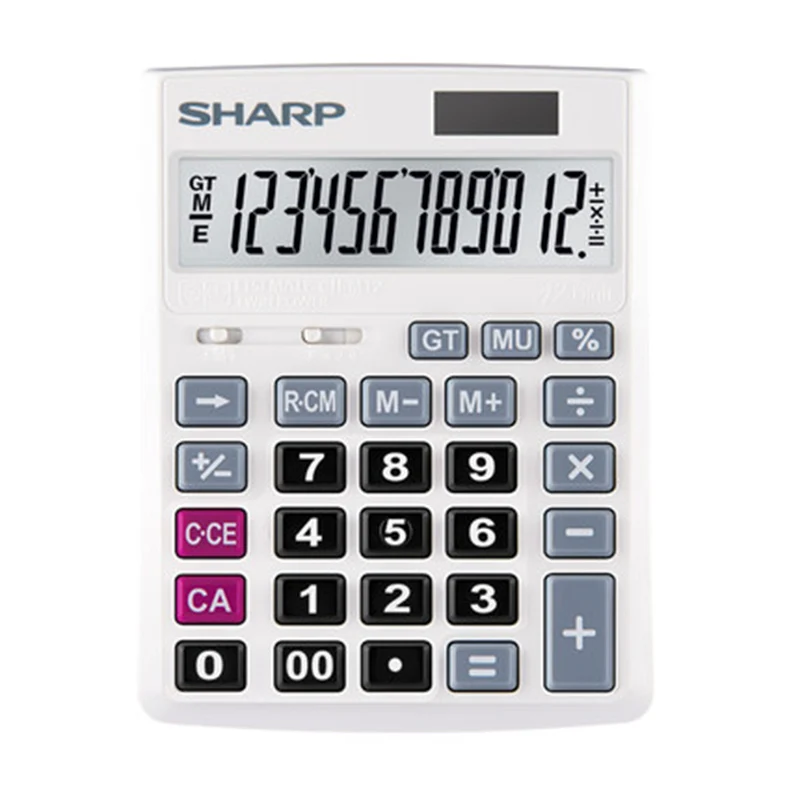 Sharp CH-M12 Small Desktop Calculator Business Office Financial Accounting Computer Sharp CH-M12 Small Desktop Calculator Business Office Financial Accounting Computer