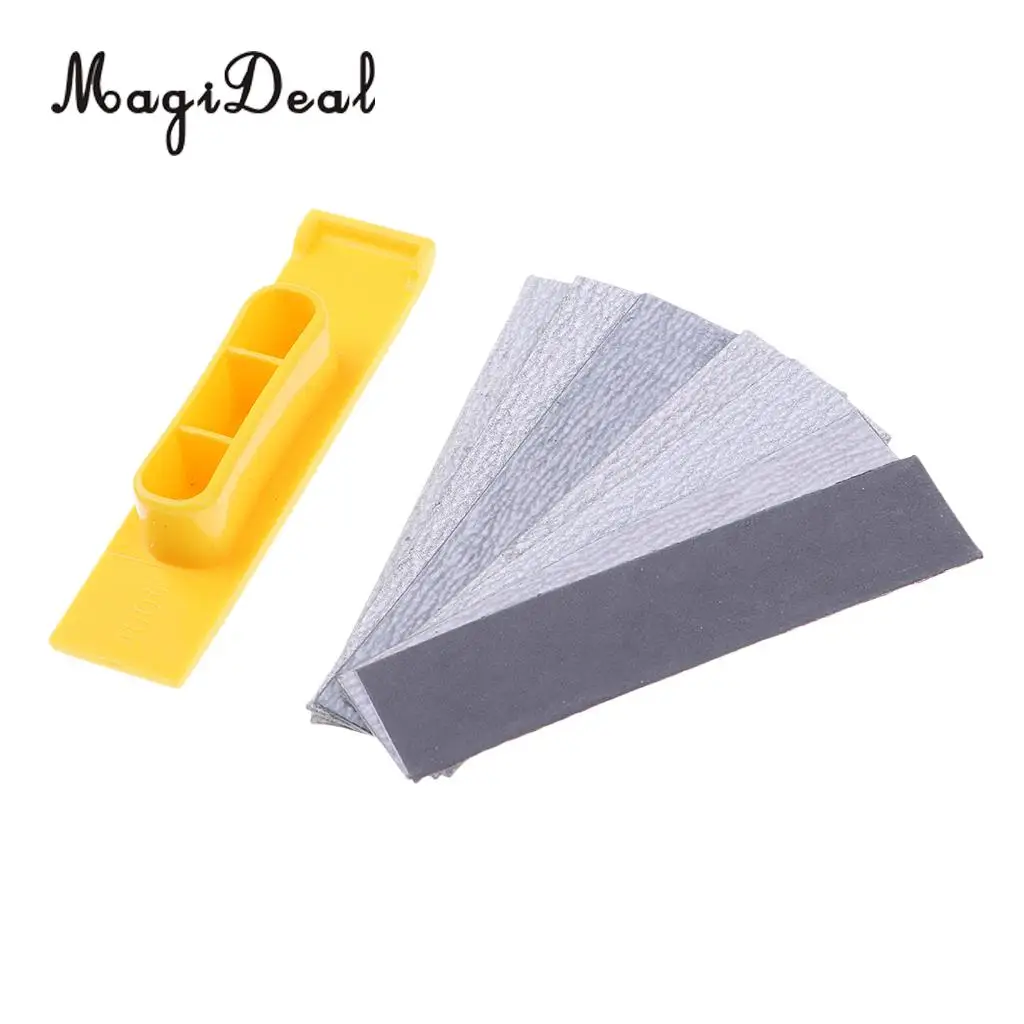 Hobby Model Tools Polishing Sander w/ 7 Type Sandpapers for Plastic Model Arts Crafts Surface Grinding Plane Gundam DIY Acc