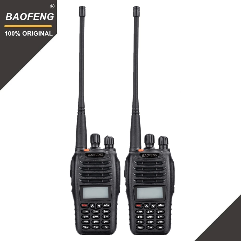 Baofeng портативная рация 2 шт. 199 каналов двухстороннее радио UHF VHF Дальний диапазон FM
