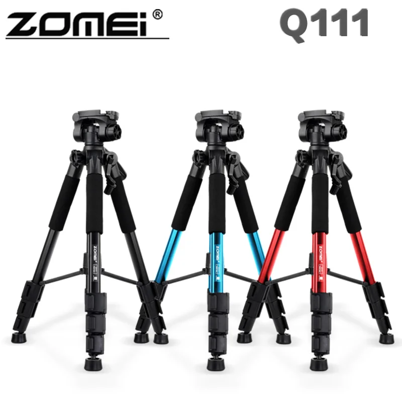 Профессиональный алюминиевый штатив Zomei Q111 аксессуары для фотоаппаратов