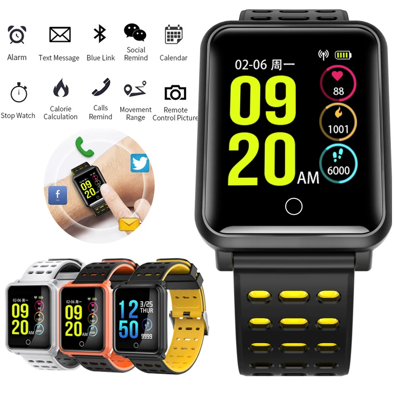 

MNWT Sport Smart Watch N88 IP68 Waterproof Activity Fitness Tracker Heart Rate Monitor Smartwatch Band for Android and IOS Phone
