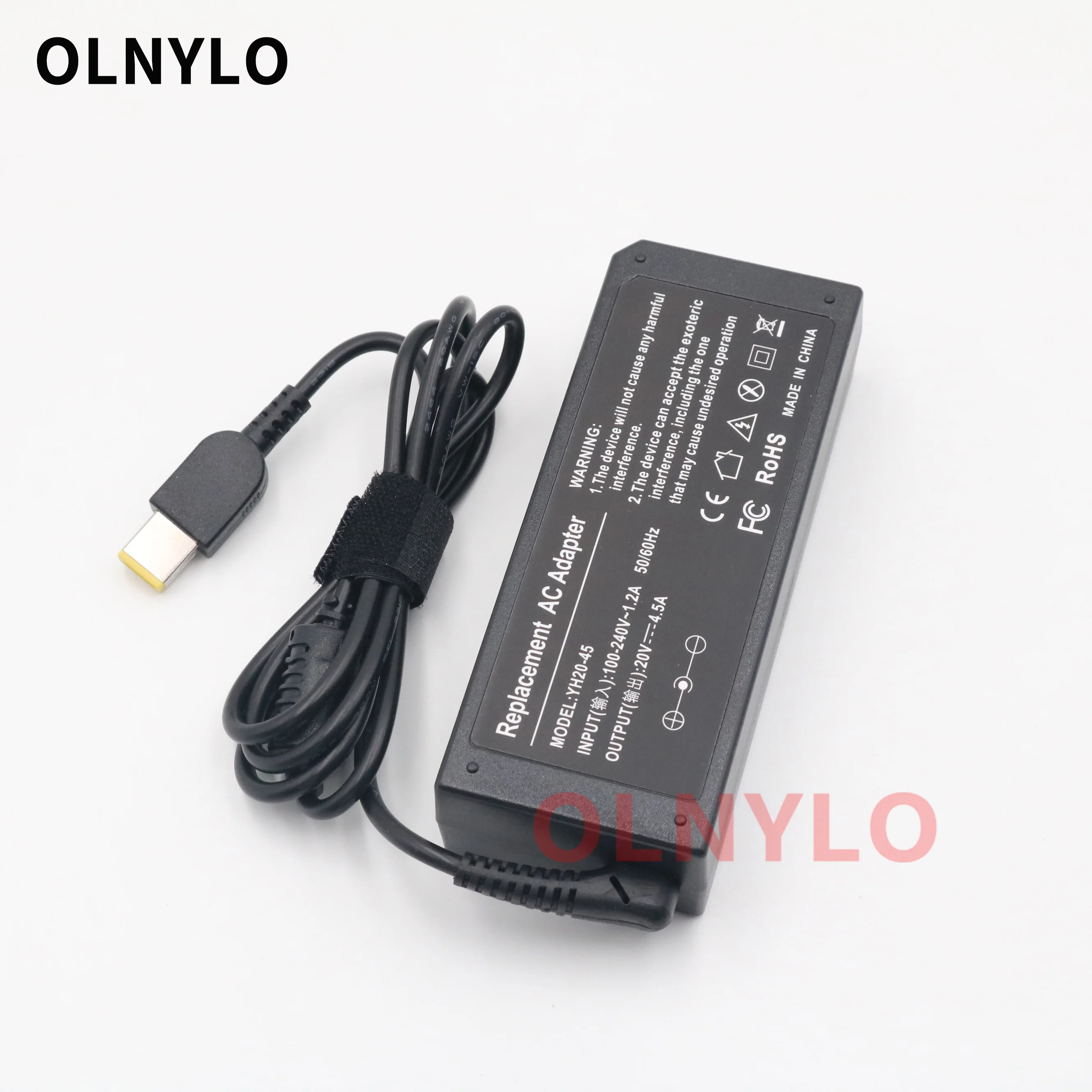 

20V 4.5A Squre USB Power Supply Adapter Laptop Charger for Lenovo ThinkPad T460s Notebook PC R20