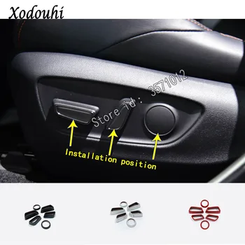 

For Toyota RAV4 2019 2020 Car Sticker Styling Body Cover Seat Adjustment Knob Button Switch Trim Hoods Parts 6pcs