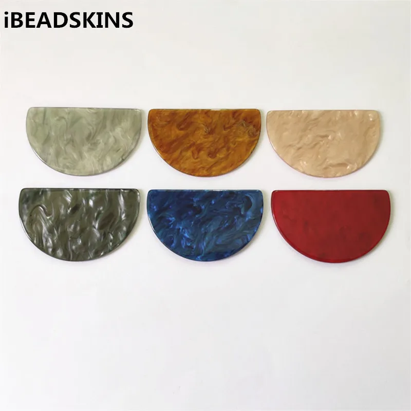 

New arrival! 55x34mm 50pcs Imitation marble texture semicircle charms for earrings accessories,Earring parts ,Jewelry making