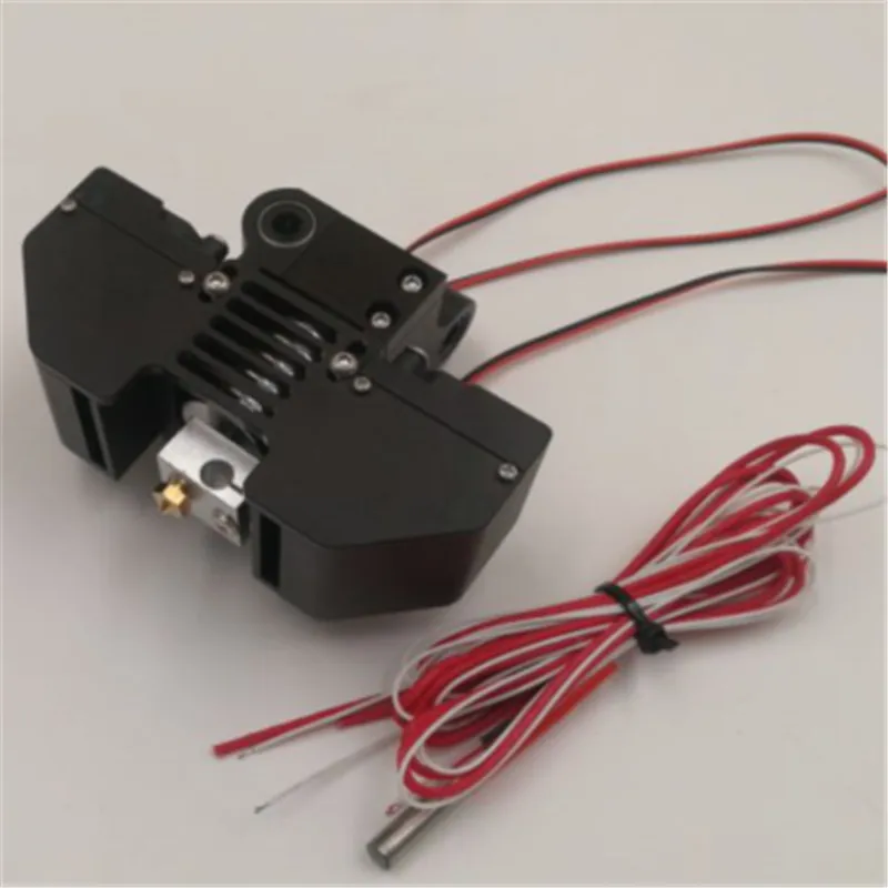 

A Funssor perfect upgrade v6 hotend mount kit 0.4MM nozzle for Ultimaker2+ 3D printer all metal V6 print head extrusion kit