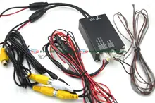 Caja de Control del Interruptor de dos Cámaras de Imagen para la Vista Frontal/Trasero Sistema de Aparcamiento de Vídeo cámaras duales del coche interruptor de control de dos canales