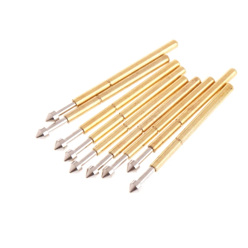 

100 Pcs Spring Test Probe Pogo Pin P75-E2 Dia 1.3mm Length 16.5mm