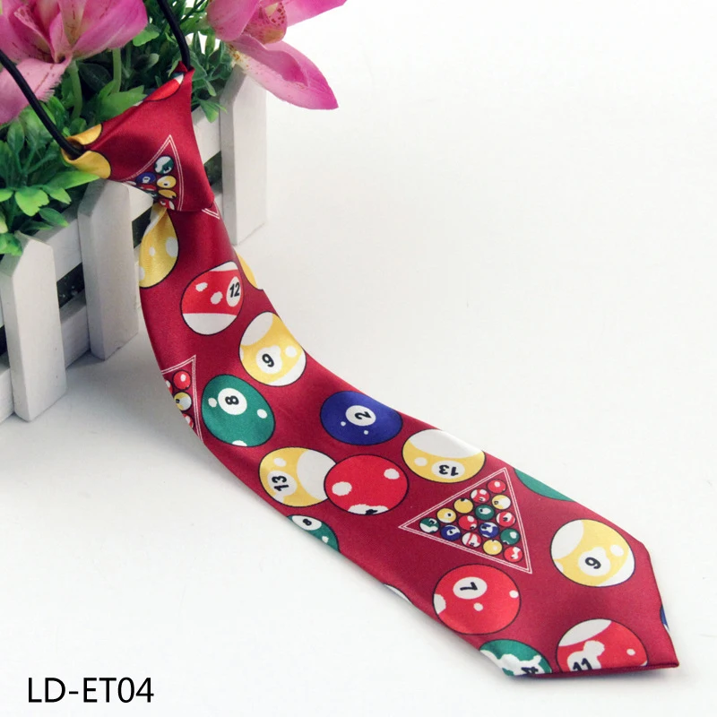 Студенческий детский полиэстеровый Повседневный маленький галстук с рисунком с фабрики - Цвет: LDET04