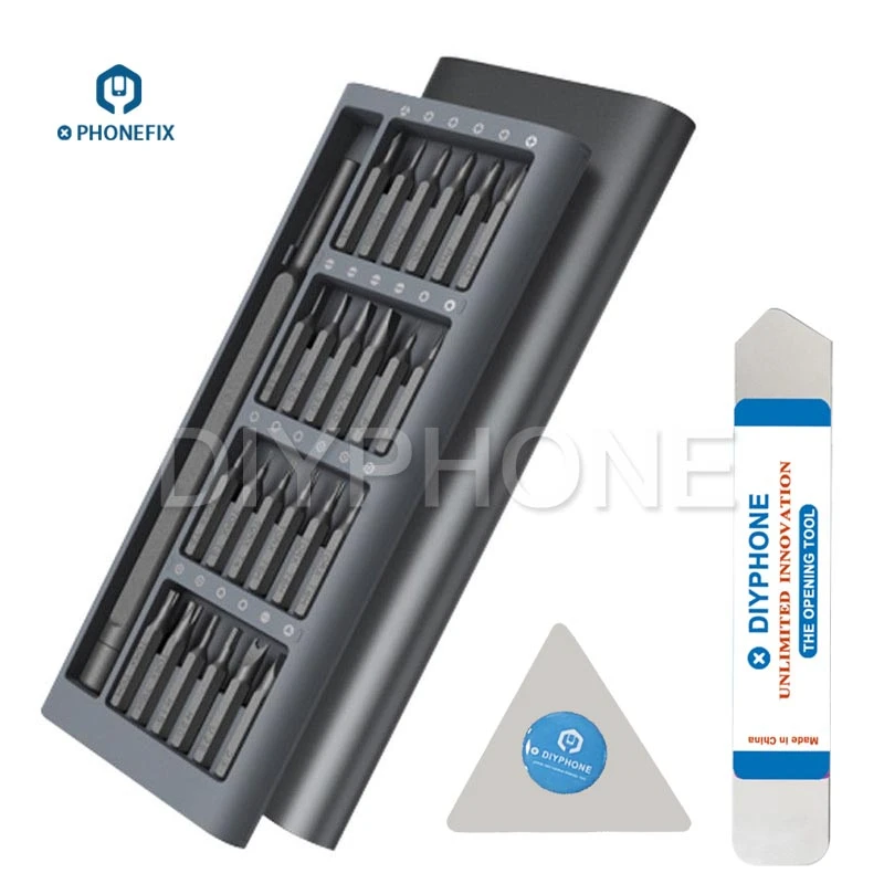 

PHONEFIX 27 IN 1 Precision Magnetic Screwdriver Set with 24pcs Screw Bits for iPhone iPad Xiaomi Repair Watch Computer Camera