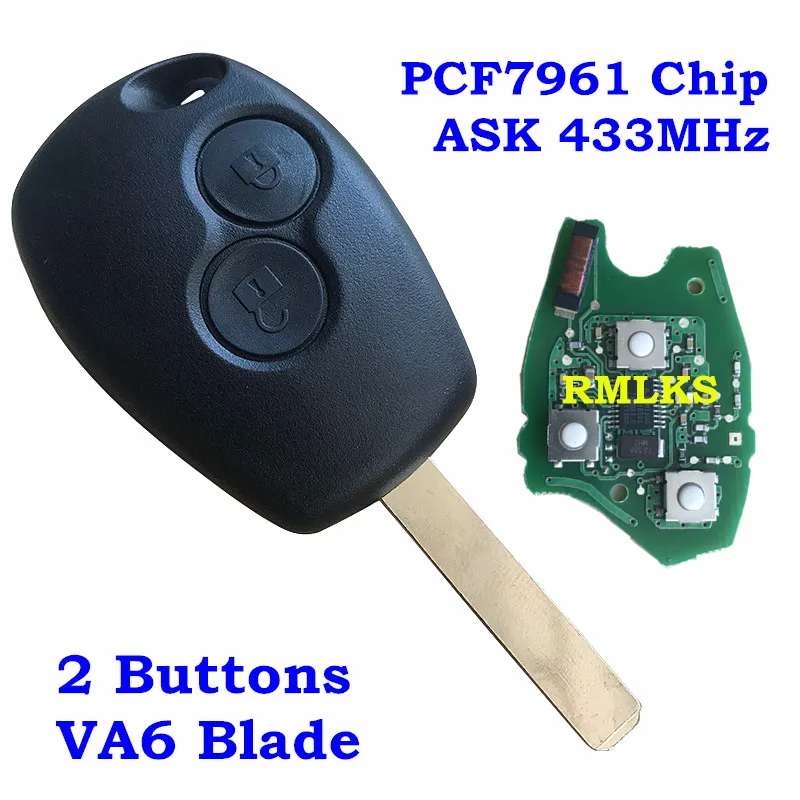2/3 кнопочный Автомобильный Дистанционный ключ для Renault Megane Modus Clio Kangoo Logan Sandero Duster