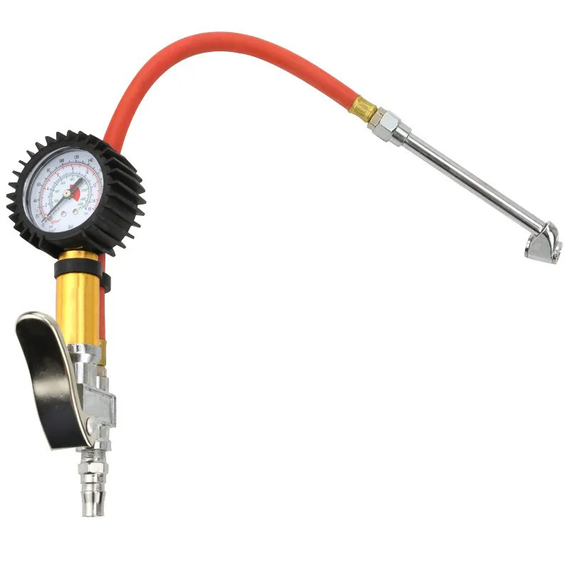 

Tire Air Inflator Tyre Pressure Meter Car Truck Pump Hose Gauge Compressor Tool YAN88