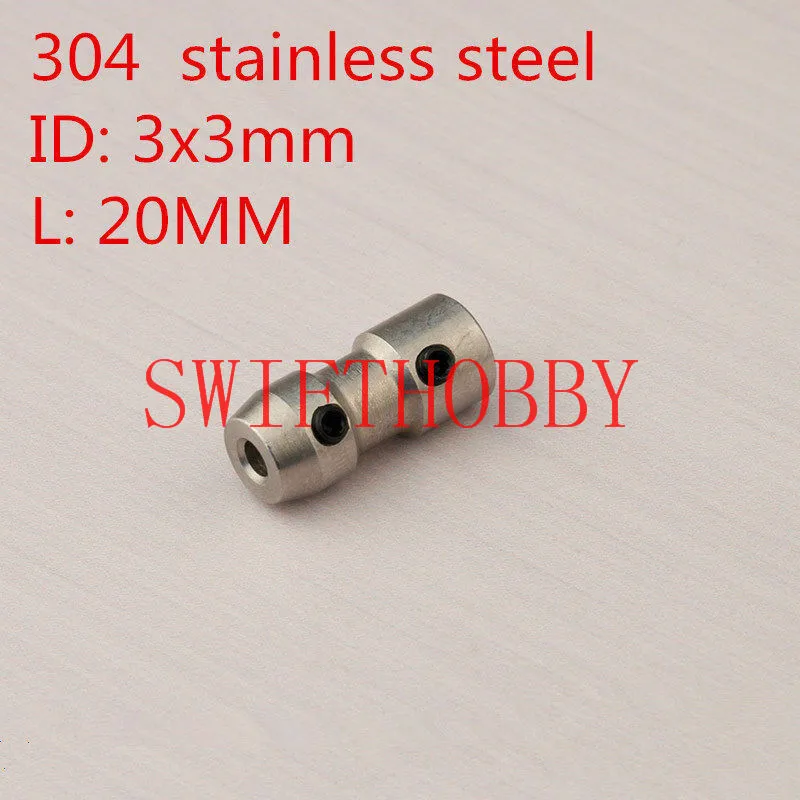 3.0mm  3.0mm 스테인레스 스틸 콜릿 커플러, 커넥터 샤프트 RC 보트