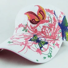 50 шт./партия Federal Express быстро бейсболка бабочки цветы вышивка Кепки из хлопка Play Повседневные шапки бейсболка женская, шапка