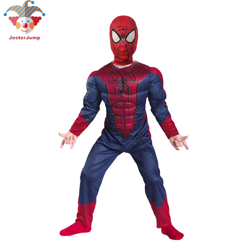Tanie Anime Cosplay Spiderman kostium dla dziewczynek dla dzieci Halloween fantasy poliester mięśni kostium Spidermana Superhero Superman garnitur