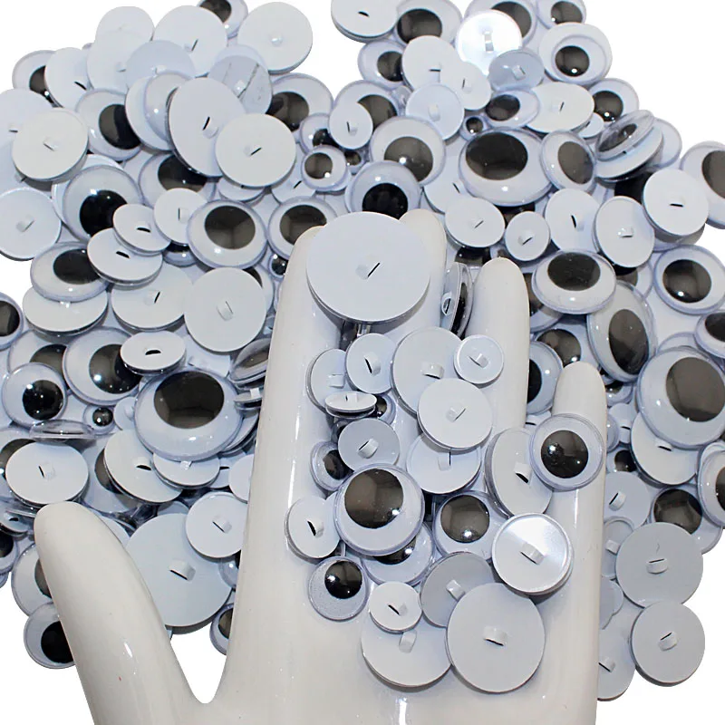 100PCS Sewing eye Wiggle Doll eyes Googly Safety Toy eyes Masking Accessory hallowen decoration