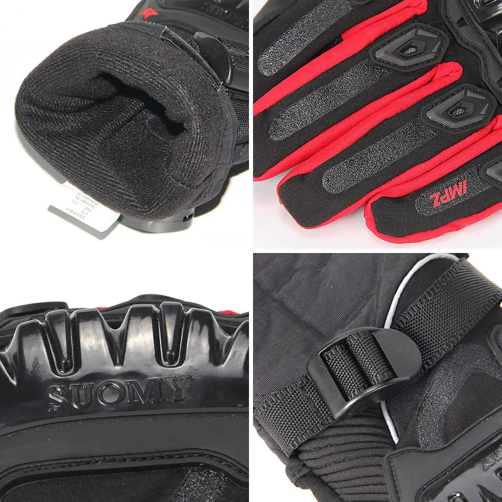 Guantes de Moto SUOMY para hombre 100% a prueba de agua a prueba de viento Guantes de invierno Guantes de Moto con pantalla táctil para motocicleta