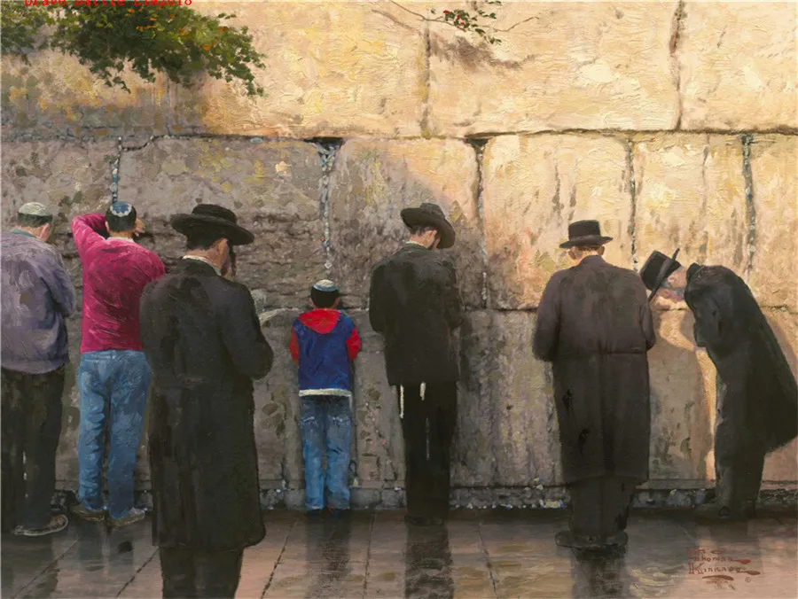 Паровозик Томас Кинкейд Стена Jerusalem картина печать гостиная домашний декор