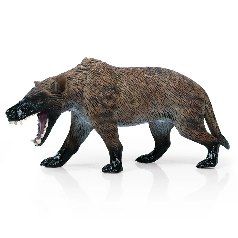 

Solid simulation of wildlife wolf model Ice Age prehistoric animal wolf model children's toys