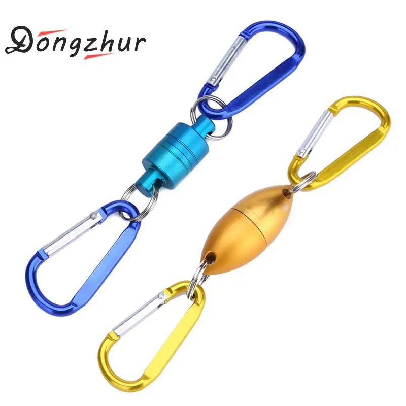 Dongzhur يطير الصيد المغناطيسي صافي الإفراج حامل المغناطيس صافي والعتاد مع سبائك الألومنيوم شنقا مشبك الصيد أداة يتناول DY0101