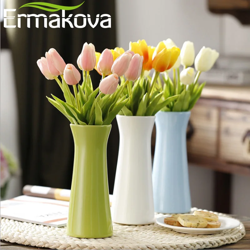 ERMAKOVA Modern Multi Colorful Ceramic Vase Restaurant Bar Cafe