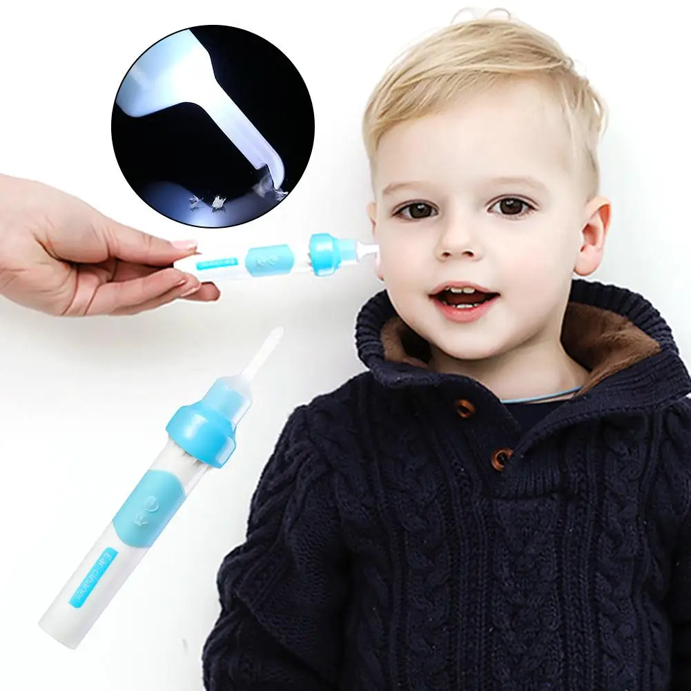 Electric LED Pocket Ear Cleaner Baby Wax Electric Massage Removal Kit