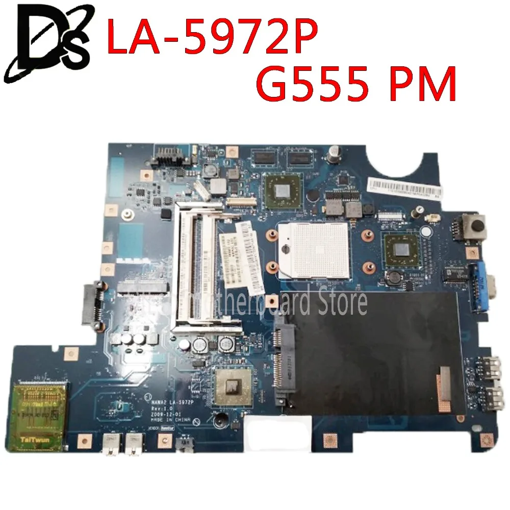 KEFU NAWA2 LA-5972P для lenovo G555 ноутбук материнская плата ноутбука с GPU гнездом S1 тест
