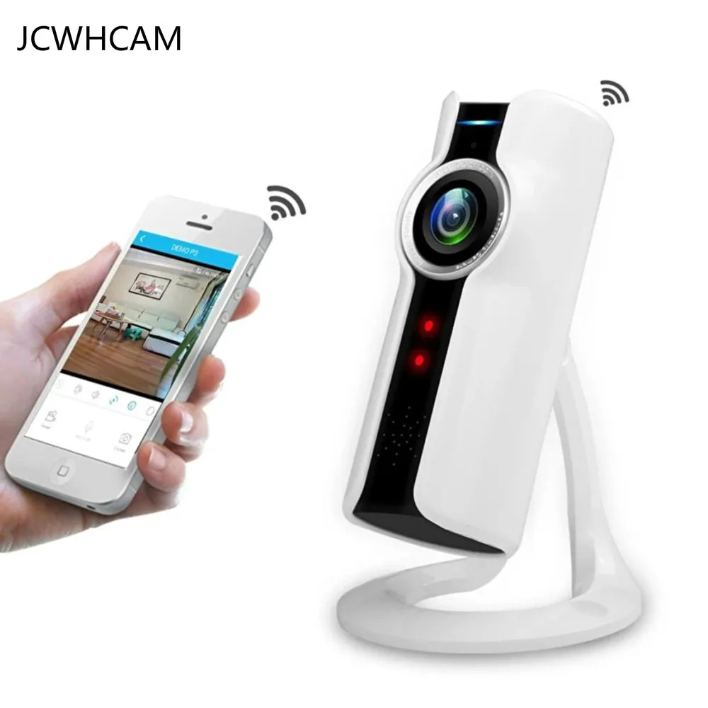 

JCWHCAM Panoramic Fisheye Lens IP Camera WIFI Wireless Mini Surveillance Camera 180 Degree IP Webcam Wi-Fi 720p IP Cam
