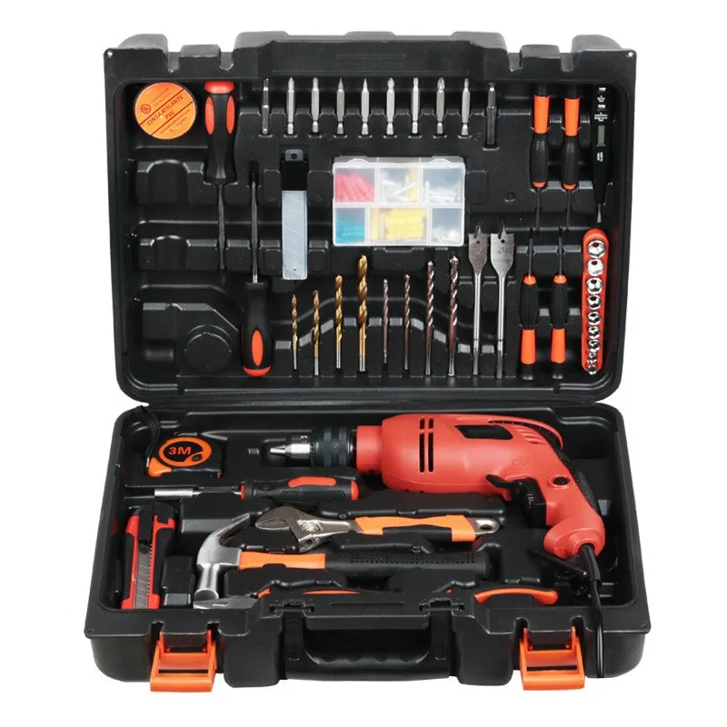 

110 pcs electric drill Manually hardware tool set household tool combination set electrician tool combination set