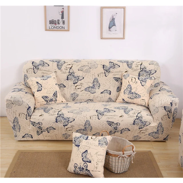 hyha Furniture Butterfly Pattern Protector Sofa Cover Geometric Tight