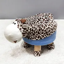 Прочная деревянная детская креативная табуретка для животных, милый детский стул, стульчик для детского сада, Детская Сменная обувь, табурет