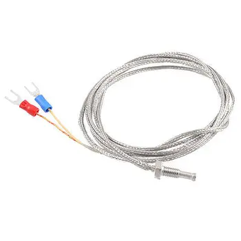 

2 Spade Terminal K Type 0-400C Thermocouple Temperature Sensor Probe 6.6Ft
