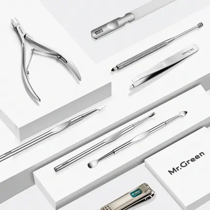 Billige MR. GRÜN 9 IN Nagel cutter Professionelle edelstahl schere pflege kit kunst Häutchen Utility werkzeuge nagel clipper manicur set