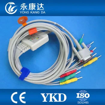 

EKG Cable 10 Leads for HP M1770A ecg machine,IEC, Din 3.0 pin End