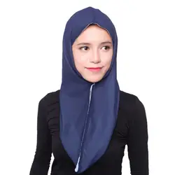Мусульманское Для женщин хиджаб Ислам длинный шарф шали внутренний шляпа Кепки Для женщин платок