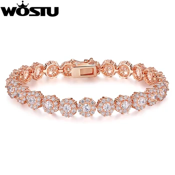 

Hot Sale Cubic Zircon Bracelet for Girls 0.5 Carat Stone Plated Tennis Bracelet on Aliexpress XCLB012