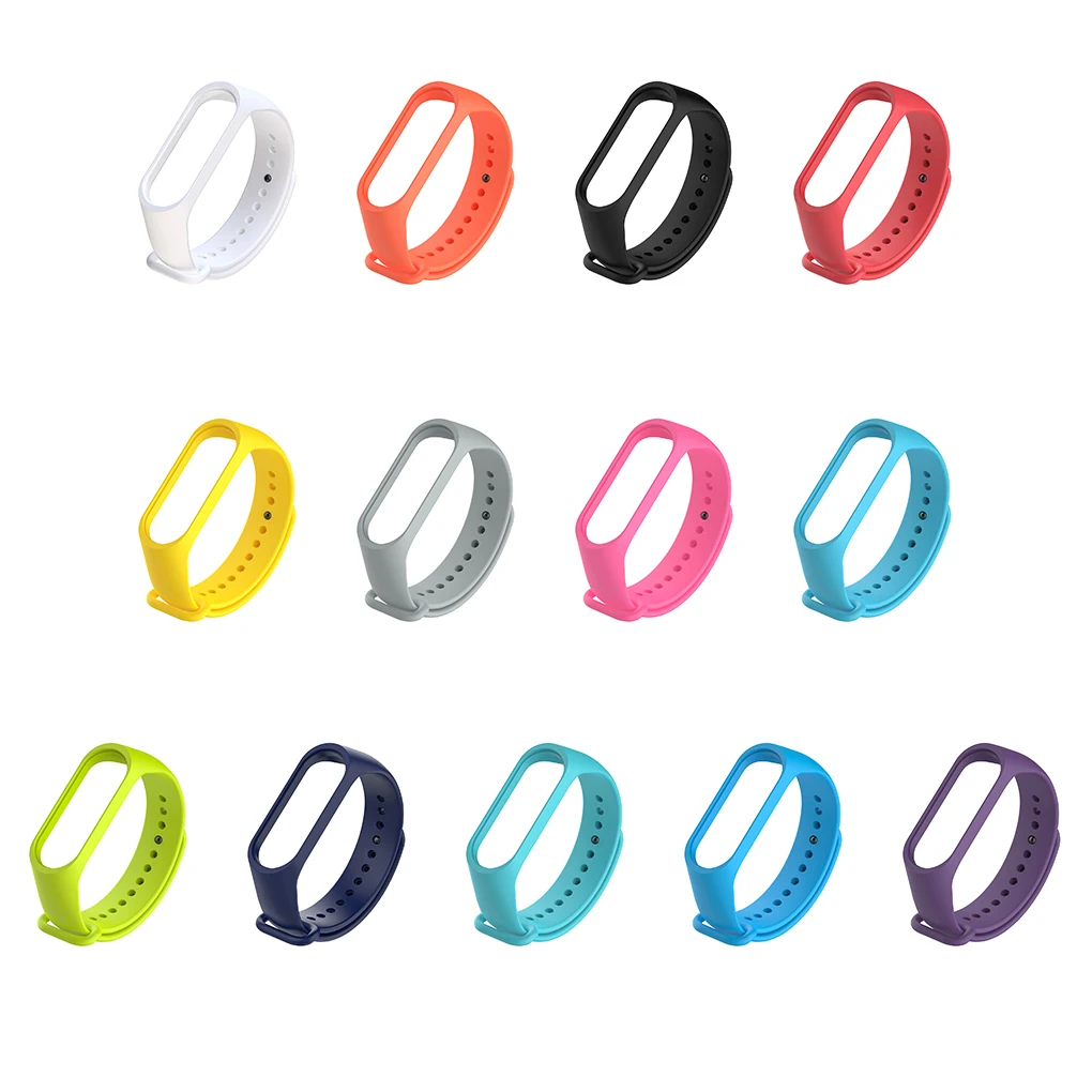 

3 TPU Colorful Strap Wristband Replacement Smart Sport Watch Wrist Band For Xiaomi Mi Band