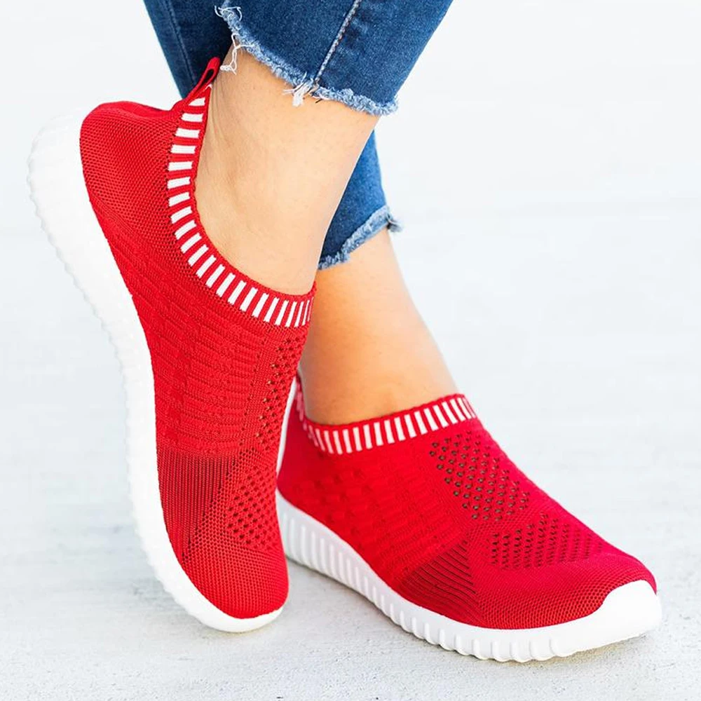 

Cushion Gym Mesh Air Shoes Women Modern Platform Slip-On Shoes Running Sneakers Walking Shoes Zapatillas Mujer