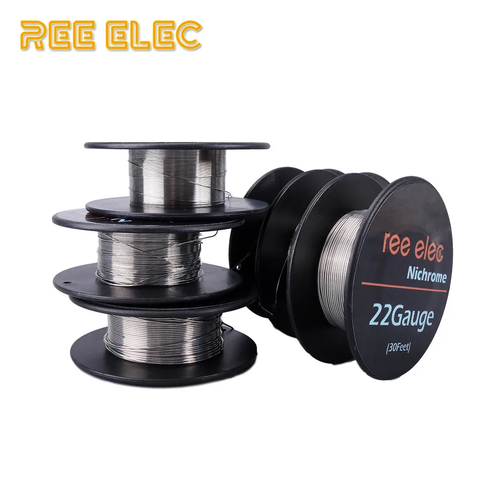 

REE ELEC 10m/roll Ni80 Electronic Cigarette Heating Wire For RDA RTA Atomizer For DIY Prebuilt Coil Nichrome Wires