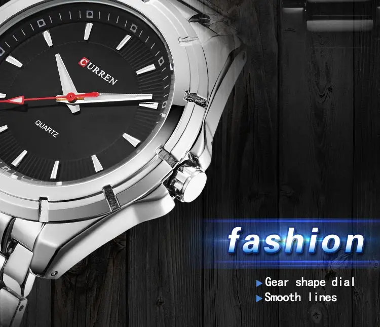 CURREN гоночные спортивные часы черные белые часы мужские модные ...