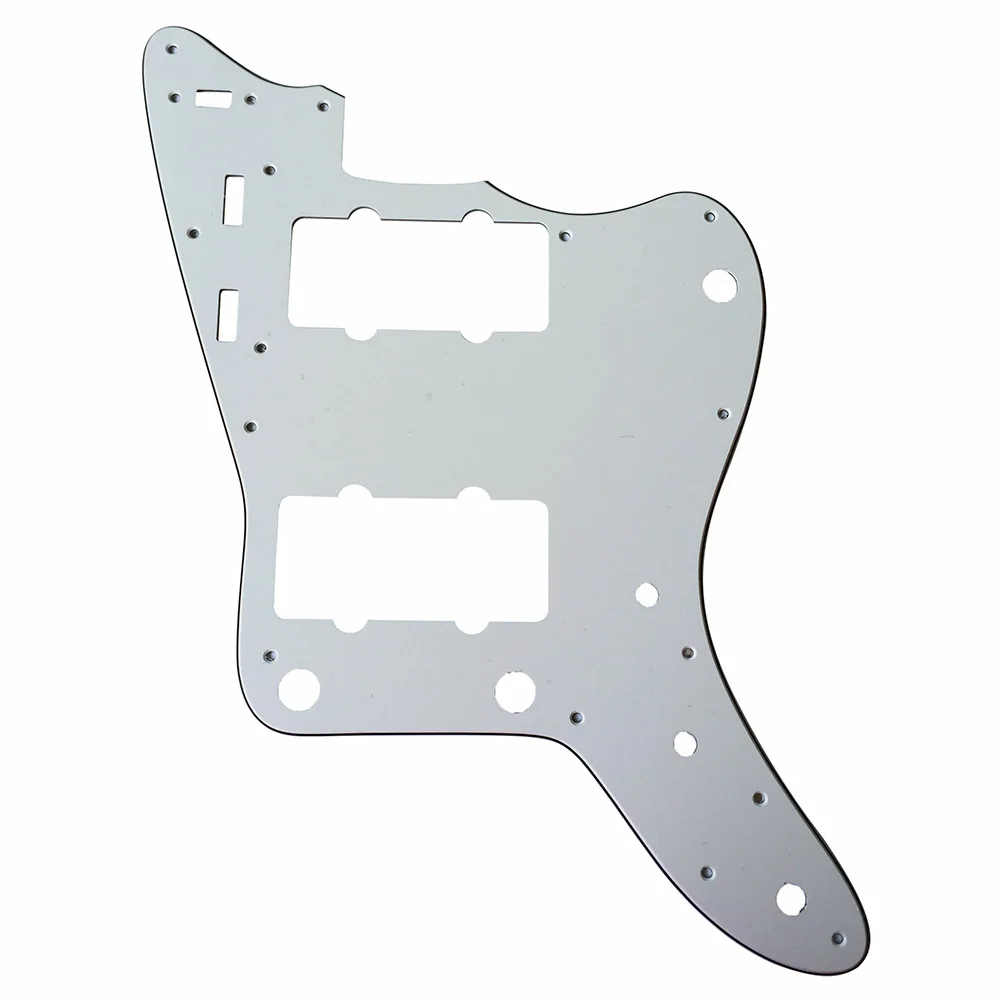 

Pleroo Custom Guitar pickgaurd Scratch Plate - For Japan Jazzmaster Guitar Pickguard, 3 Ply Parchemnt