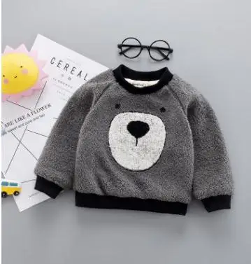

Kids Clothes 2019 Autumn and Winter New Cartoon Children Clothing for 1-4 Y Casual Thickening Fleece Baby Sweatshirts SY-F185012