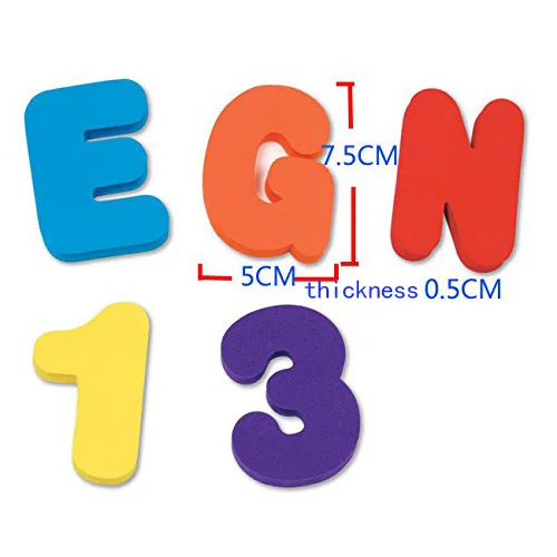 36 шт. детские развивающие игрушки плавающие многоцветные буквы из пенопласта Num игрушки Детские Игрушки для ванны NSV775